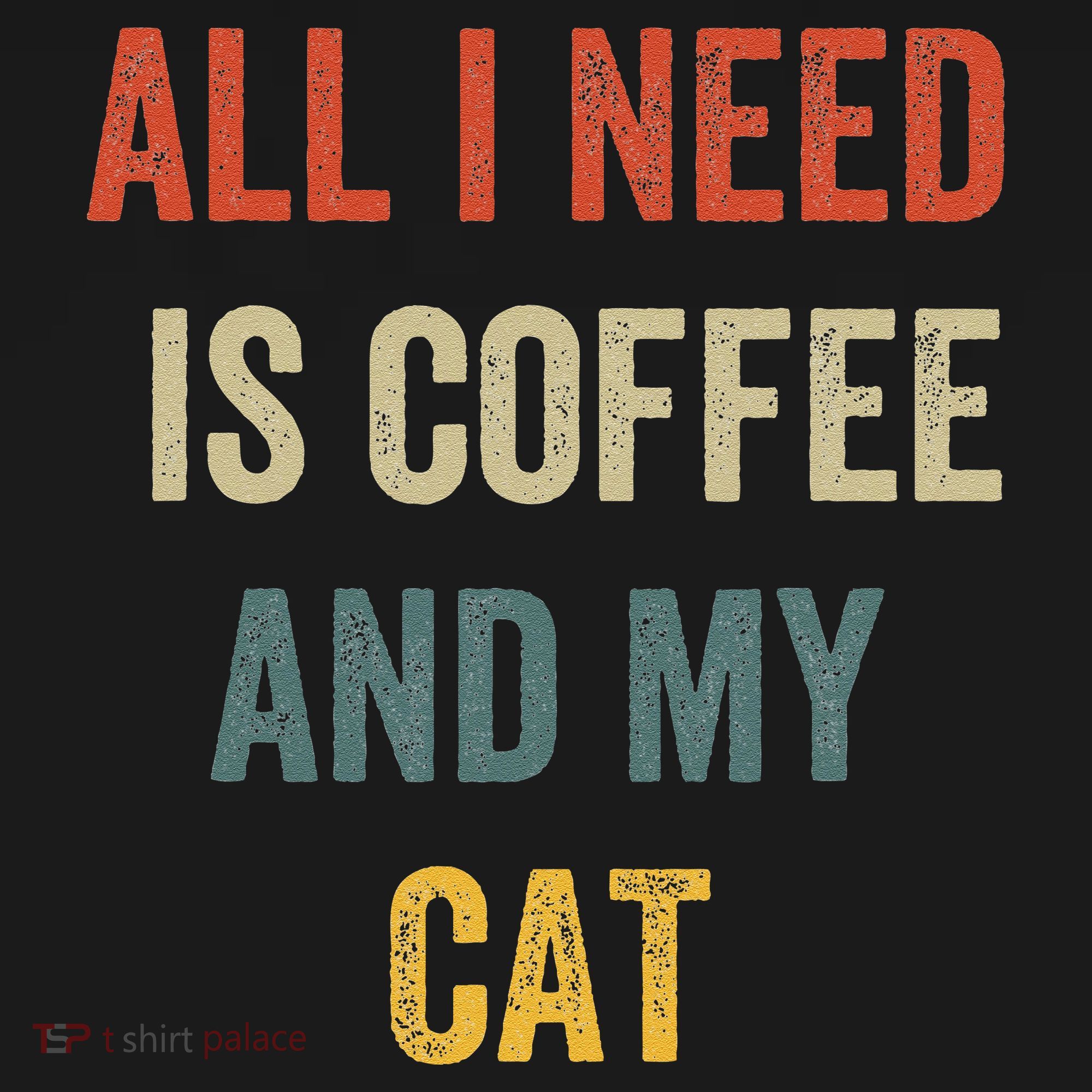 All I Need Is Coffee And My Cat Kids Long Sleeve Shirt