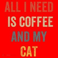 All I Need Is Coffee And My Cat Santa Hat thumb 1