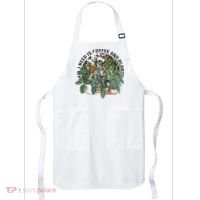 All I Need Is Coffee And Plants Funny Skeleton Gardening Lover Apron thumb 0
