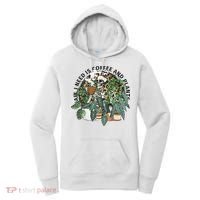 All I Need Is Coffee And Plants Funny Skeleton Gardening Lover Women's Hoodie thumb 0