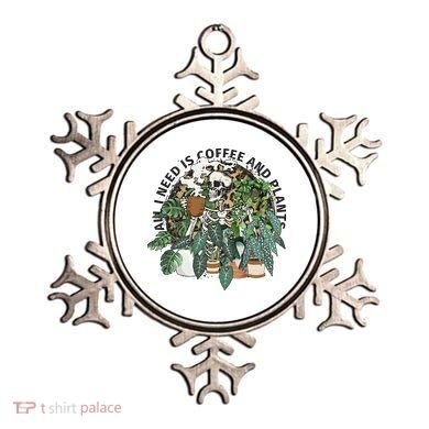 All I Need Is Coffee And Plants Funny Skeleton Gardening Lover Ornament