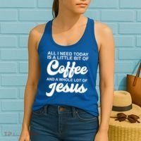 All I Need Today Is A Little Bit Of Coffee And A Whole Lot Of Jesus Women's Tank Top thumb 2