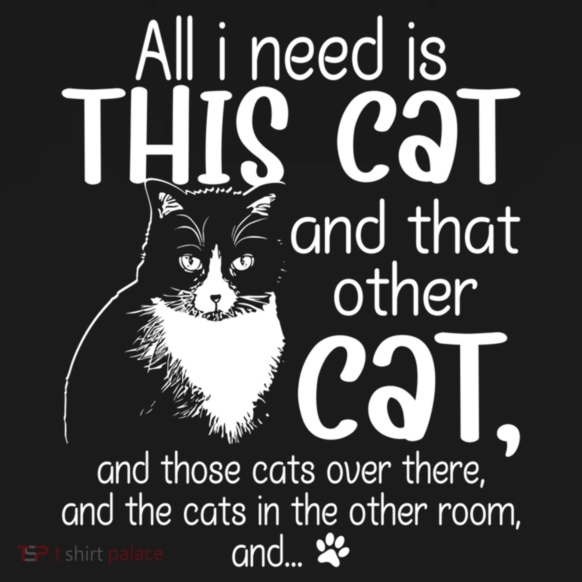 All I Need Is This Cat And That Other Cat And Those Cats Funny Gift Women's Hoodie