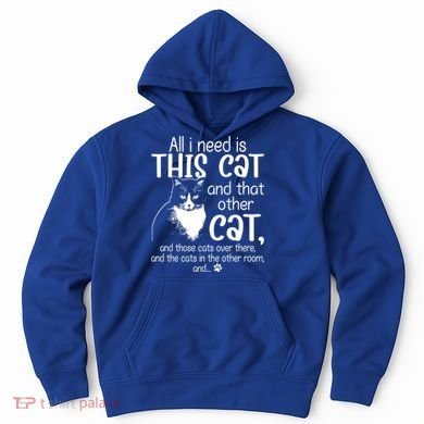 All I Need Is This Cat And That Other Cat And Those Cats Funny Gift Hoodie