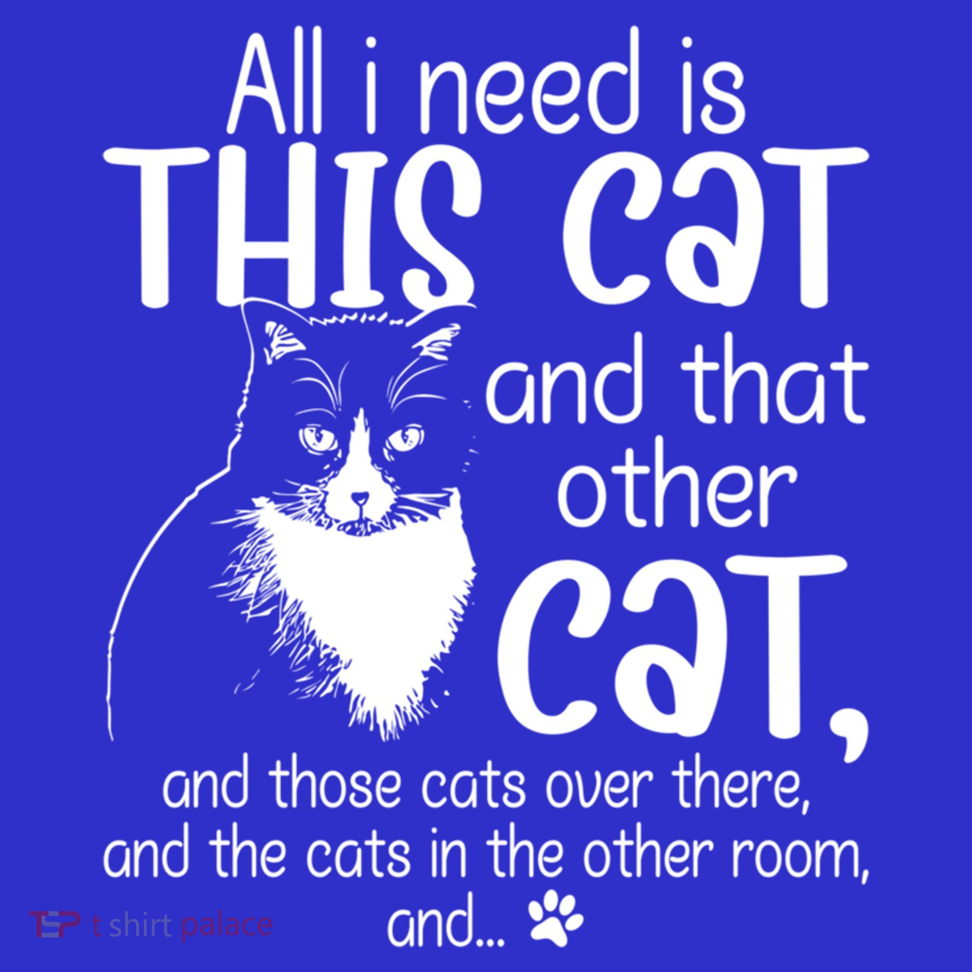 All I Need Is This Cat And That Other Cat And Those Cats Funny Gift Sweatshirt