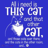 All I Need Is This Cat And That Other Cat And Those Cats Funny Gift Mousepad thumb 1