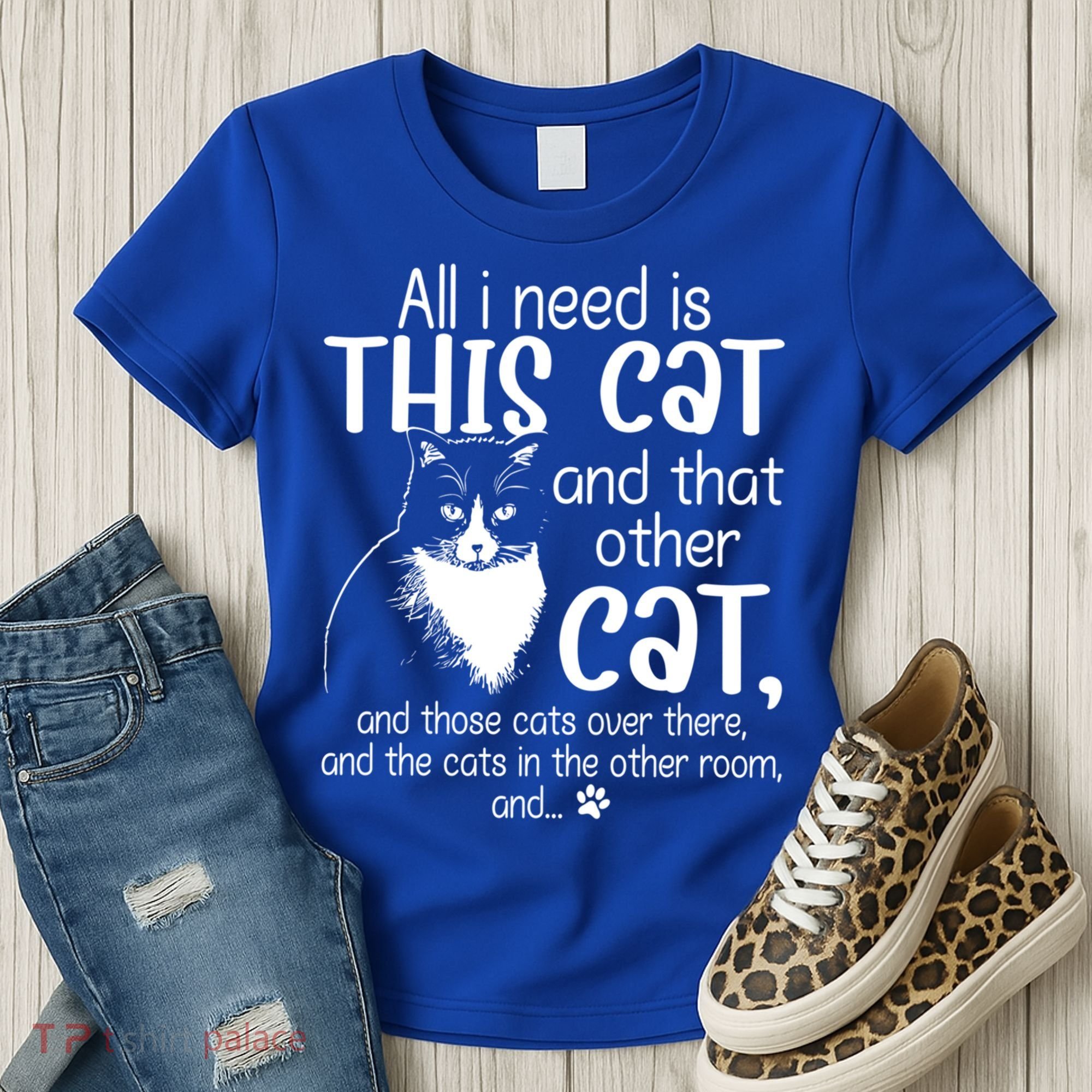 All I Need Is This Cat And That Other Cat And Those Cats Funny Gift Women's T-Shirt