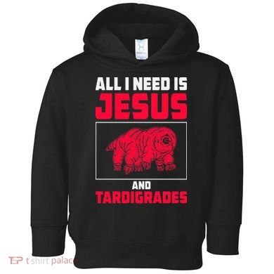 All I Need Is Jesus And Tardigrades Toddler Hoodie