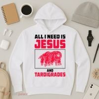 All I Need Is Jesus And Tardigrades Hoodie thumb 3