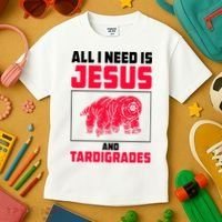 All I Need Is Jesus And Tardigrades Kids T-Shirt thumb 3