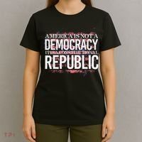 America Is Not A Democracy ItS A Constitutional Republic T-Shirt thumb 4