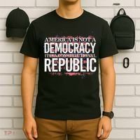 America Is Not A Democracy ItS A Constitutional Republic T-Shirt thumb 6