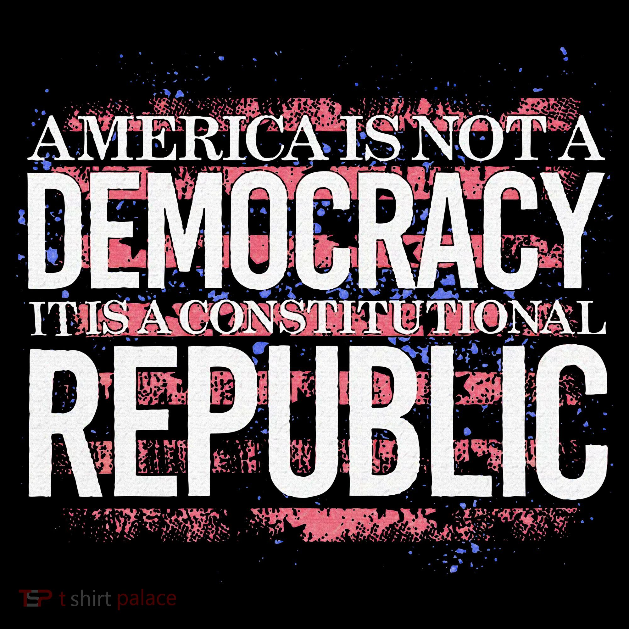 America Is Not A Democracy ItS A Constitutional Republic Women's Hoodie