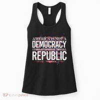 America Is Not A Democracy ItS A Constitutional Republic Women's Tank Top thumb 0