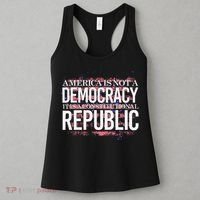 America Is Not A Democracy ItS A Constitutional Republic Women's Tank Top thumb 3