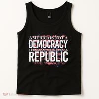 America Is Not A Democracy ItS A Constitutional Republic Tank Top thumb 2