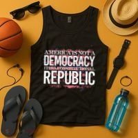 America Is Not A Democracy ItS A Constitutional Republic Tank Top thumb 4