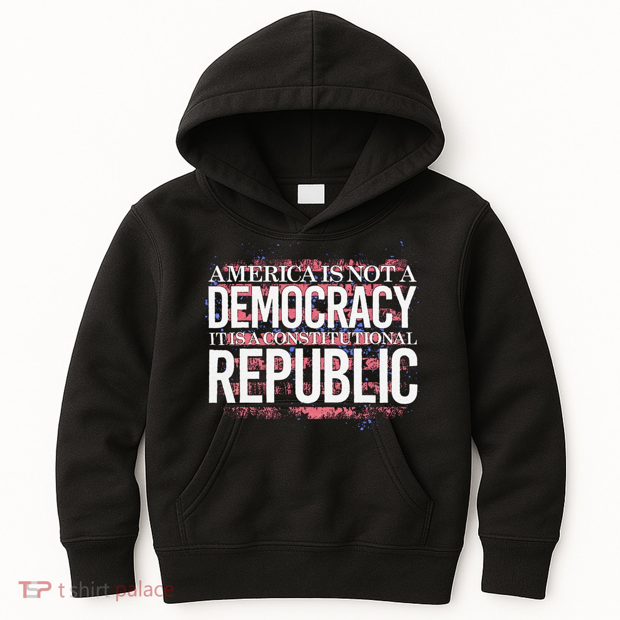 America Is Not A Democracy ItS A Constitutional Republic Kids Hoodie