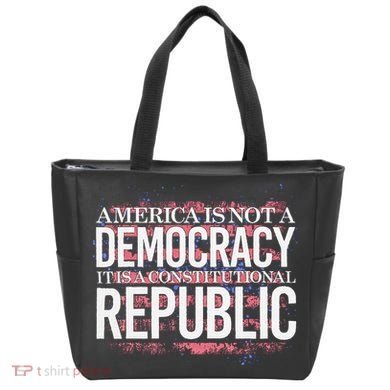 America Is Not A Democracy ItS A Constitutional Republic Tote Bag