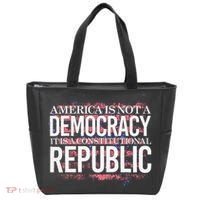 America Is Not A Democracy ItS A Constitutional Republic Tote Bag thumb 0