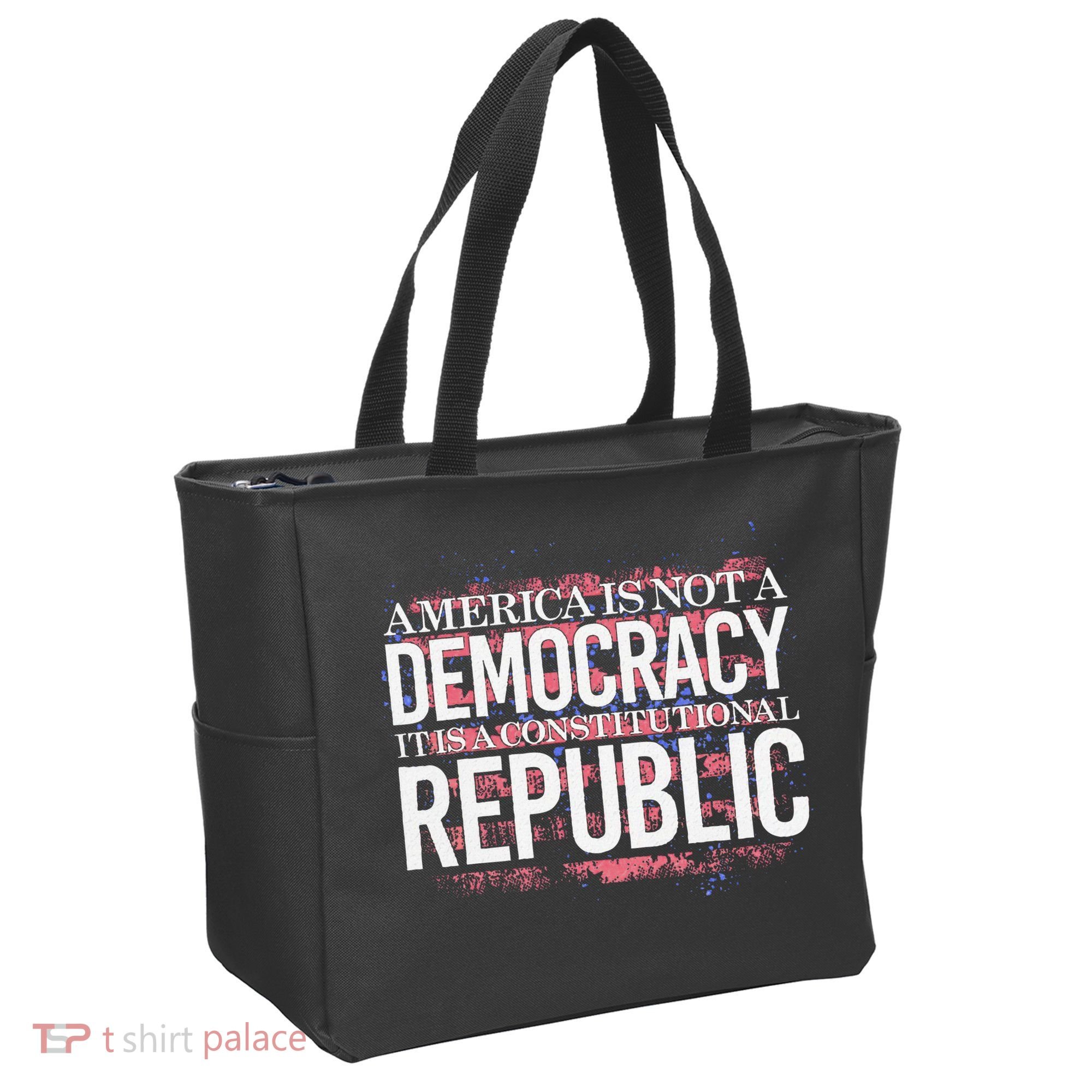 America Is Not A Democracy ItS A Constitutional Republic Tote Bag