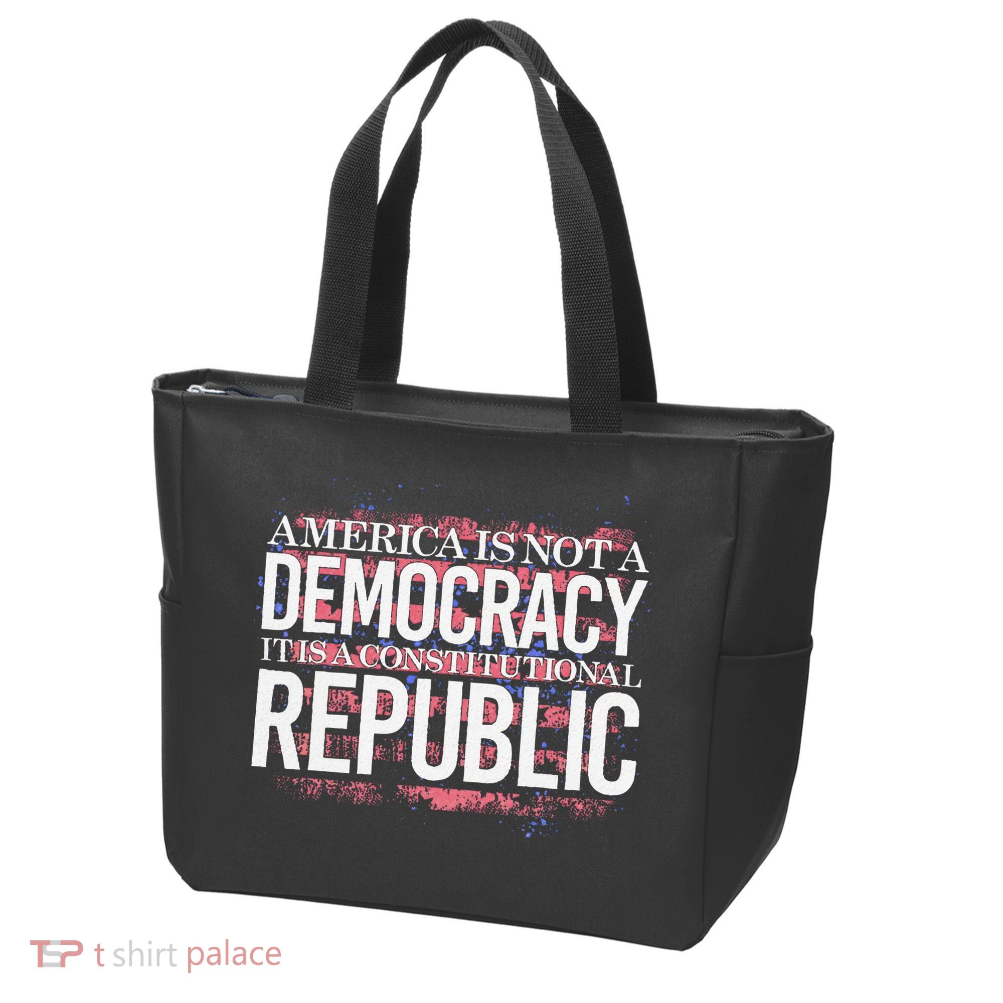 America Is Not A Democracy ItS A Constitutional Republic Tote Bag