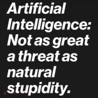Artificial Intelligence Not As Great A Threat As Natural Stupidity Backpack thumb 2