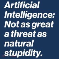 Artificial Intelligence Not As Great A Threat As Natural Stupidity Women's Sweatshirt thumb 2