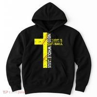 All I Need Is Softball & Jesus Christian Faith Cross Hoodie thumb 0