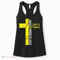 All I Need Is Softball & Jesus Christian Faith Cross Women's Tank Top thumb 0