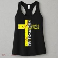 All I Need Is Softball & Jesus Christian Faith Cross Women's Tank Top thumb 3