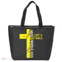 All I Need Is Softball & Jesus Christian Faith Cross Tote Bag thumb 0