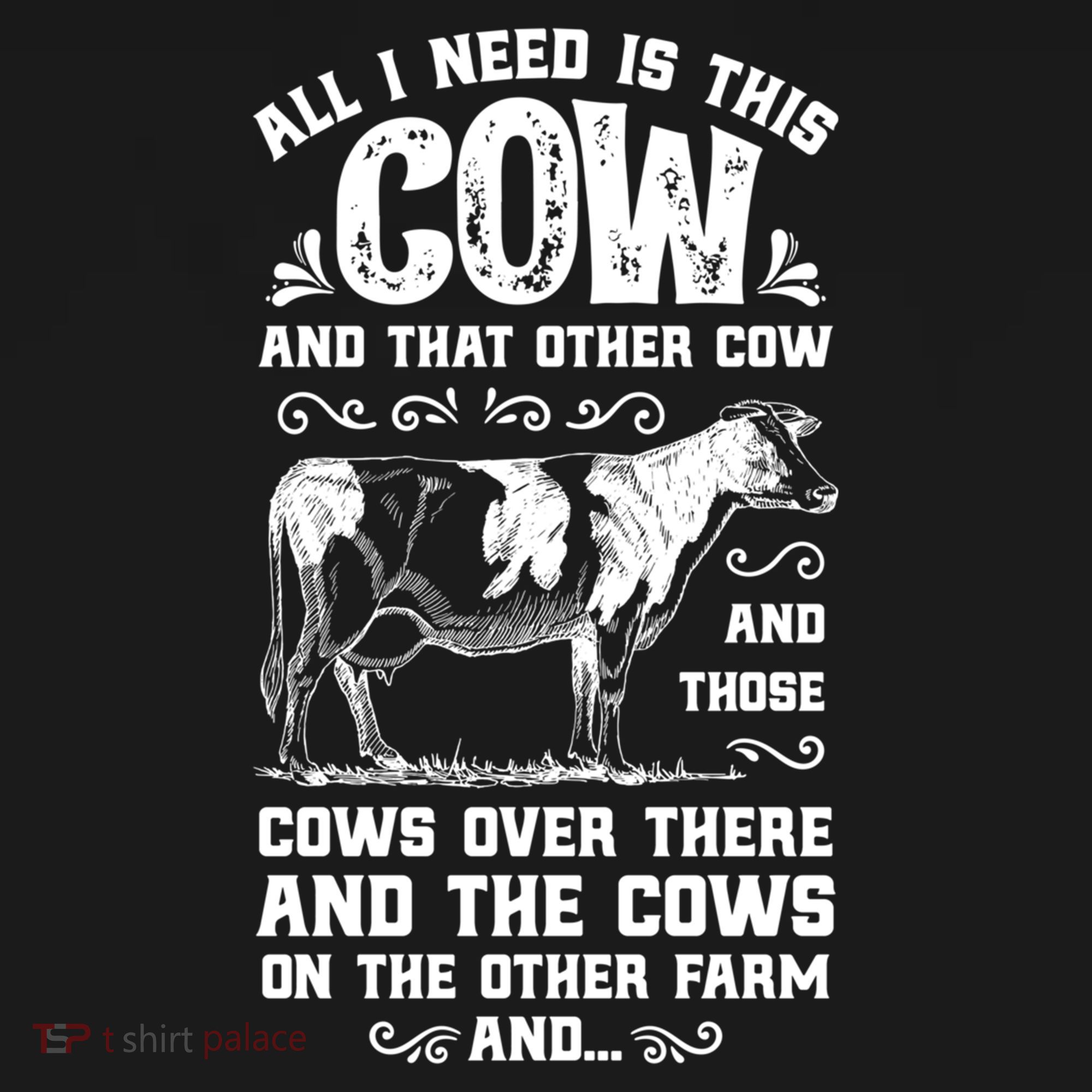 All I Need Is This Cow Funny Farmer Women Men Dairy Farm Gift Women's Hoodie