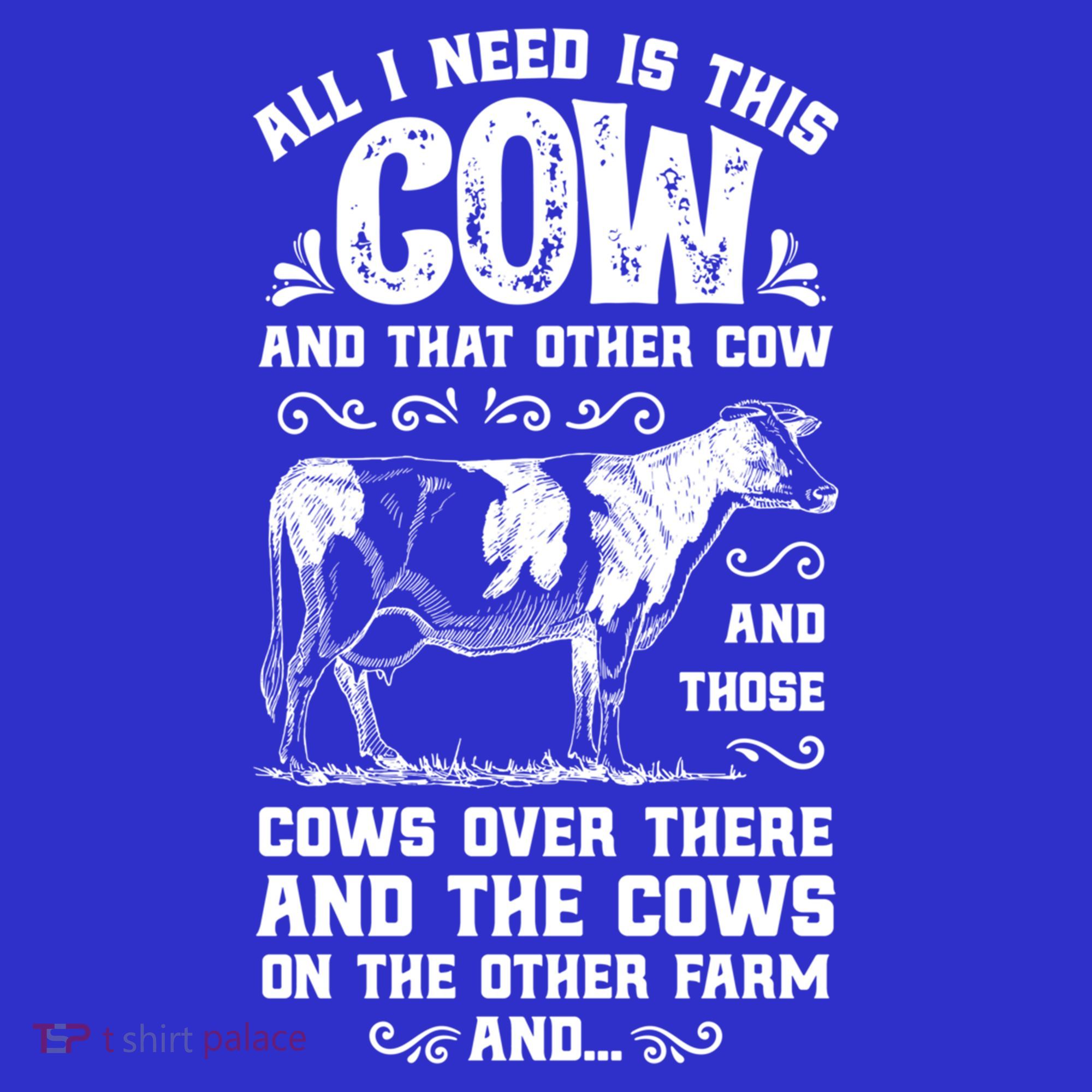 All I Need Is This Cow Funny Farmer Women Men Dairy Farm Gift Women's Tank Top