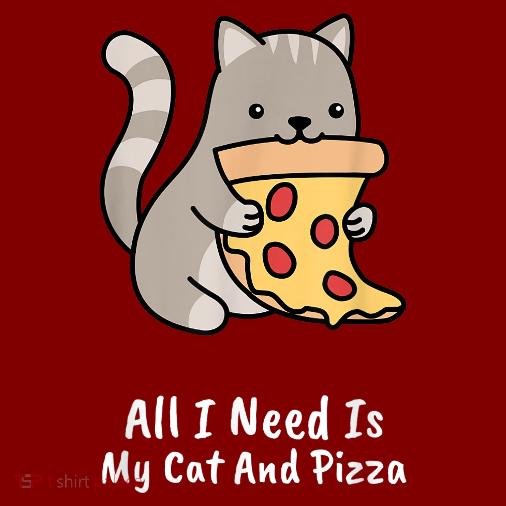 All I Need Is My Cat And Pizza Funny Cat And Pizza Beanie