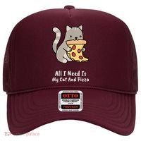 All I Need Is My Cat And Pizza Funny Cat And Pizza Hat thumb 0