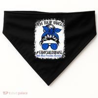 April is National Child Abuse Prevention Month USA-Made Doggie Bandana thumb 0