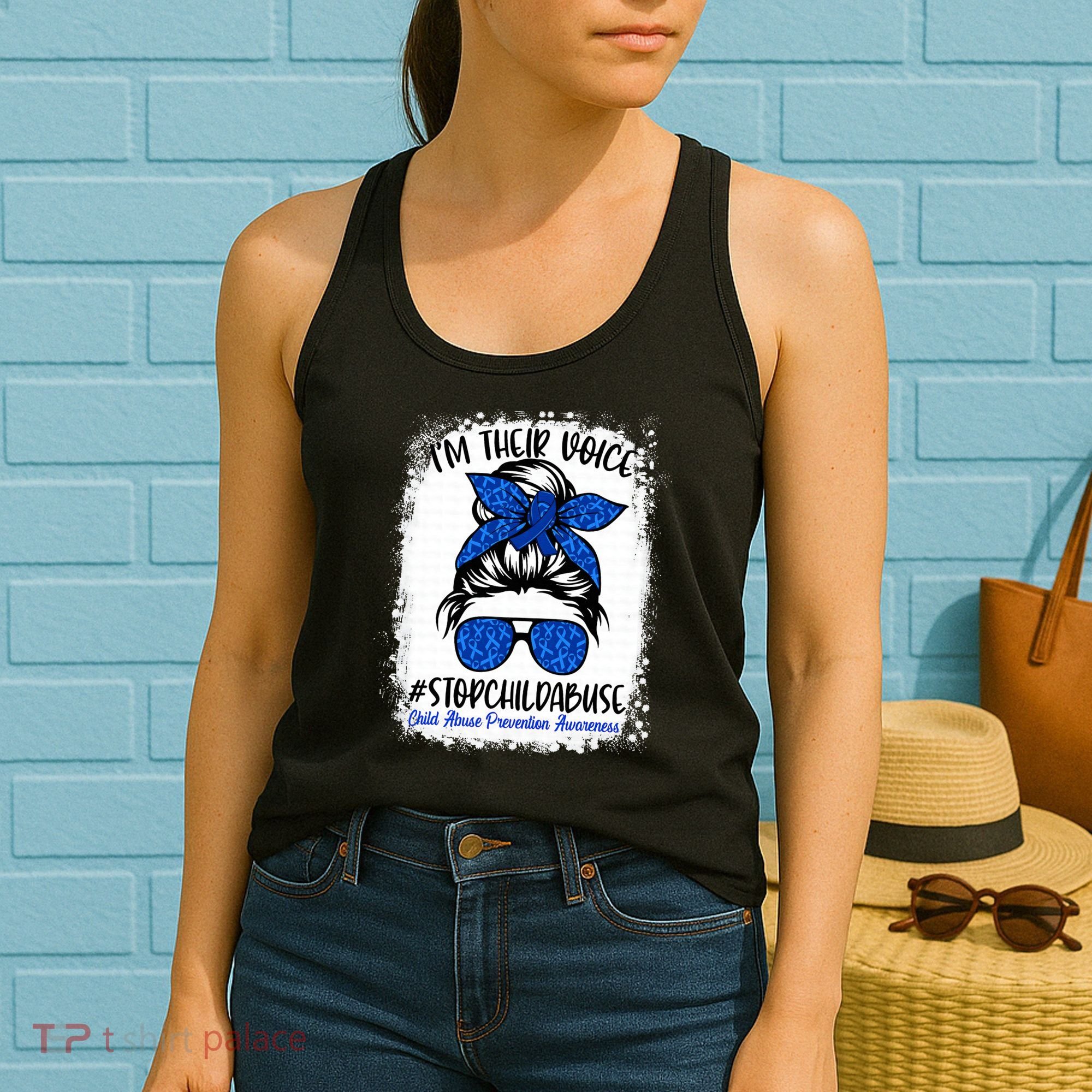 April is National Child Abuse Prevention Month Women's Tank Top