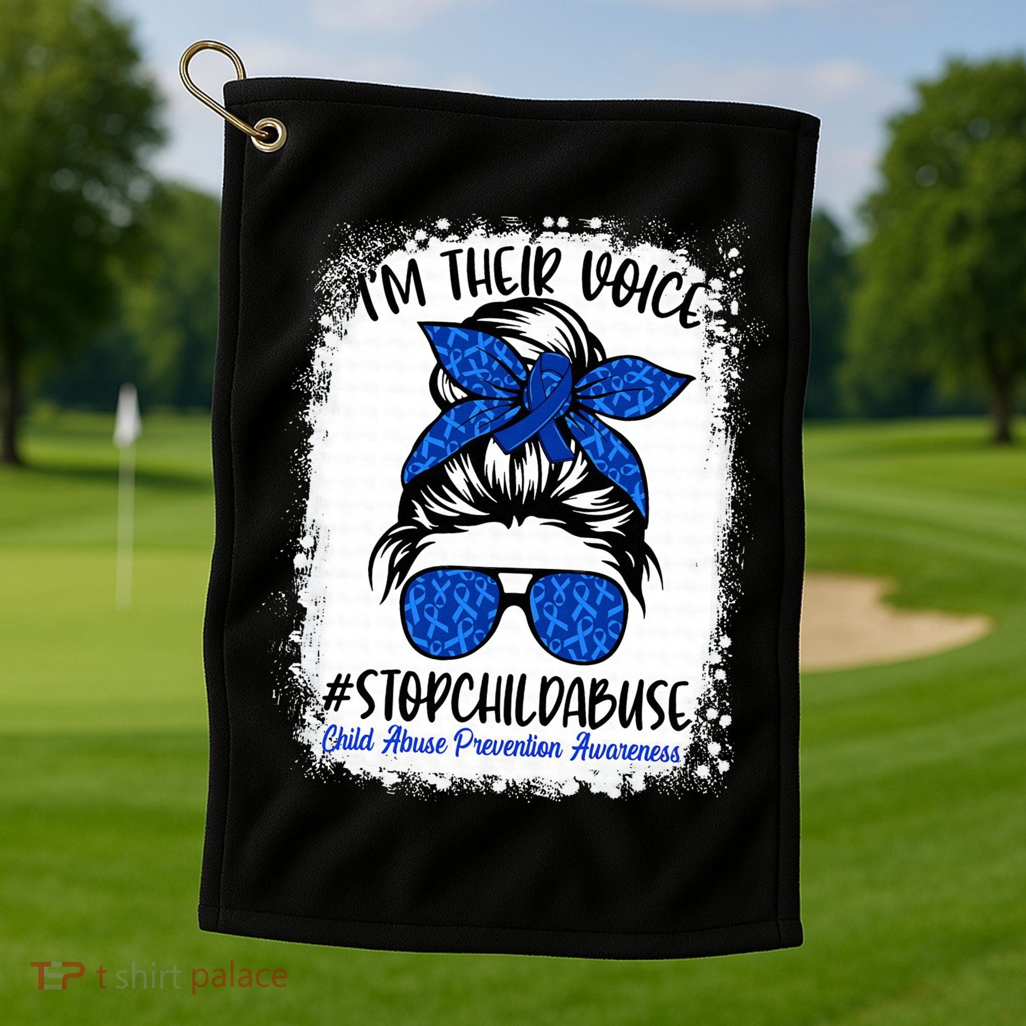 April is National Child Abuse Prevention Month Golf Towel