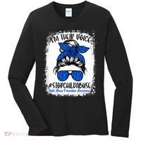 April is National Child Abuse Prevention Month Women's Long Sleeve Shirt thumb 0