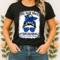 April is National Child Abuse Prevention Month Women's T-Shirt thumb 2