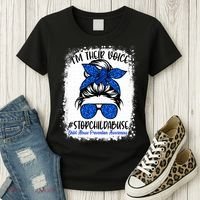 April is National Child Abuse Prevention Month Women's T-Shirt thumb 3