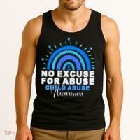 April Is National Child Abuse Prevention Month Tank Top thumb 3