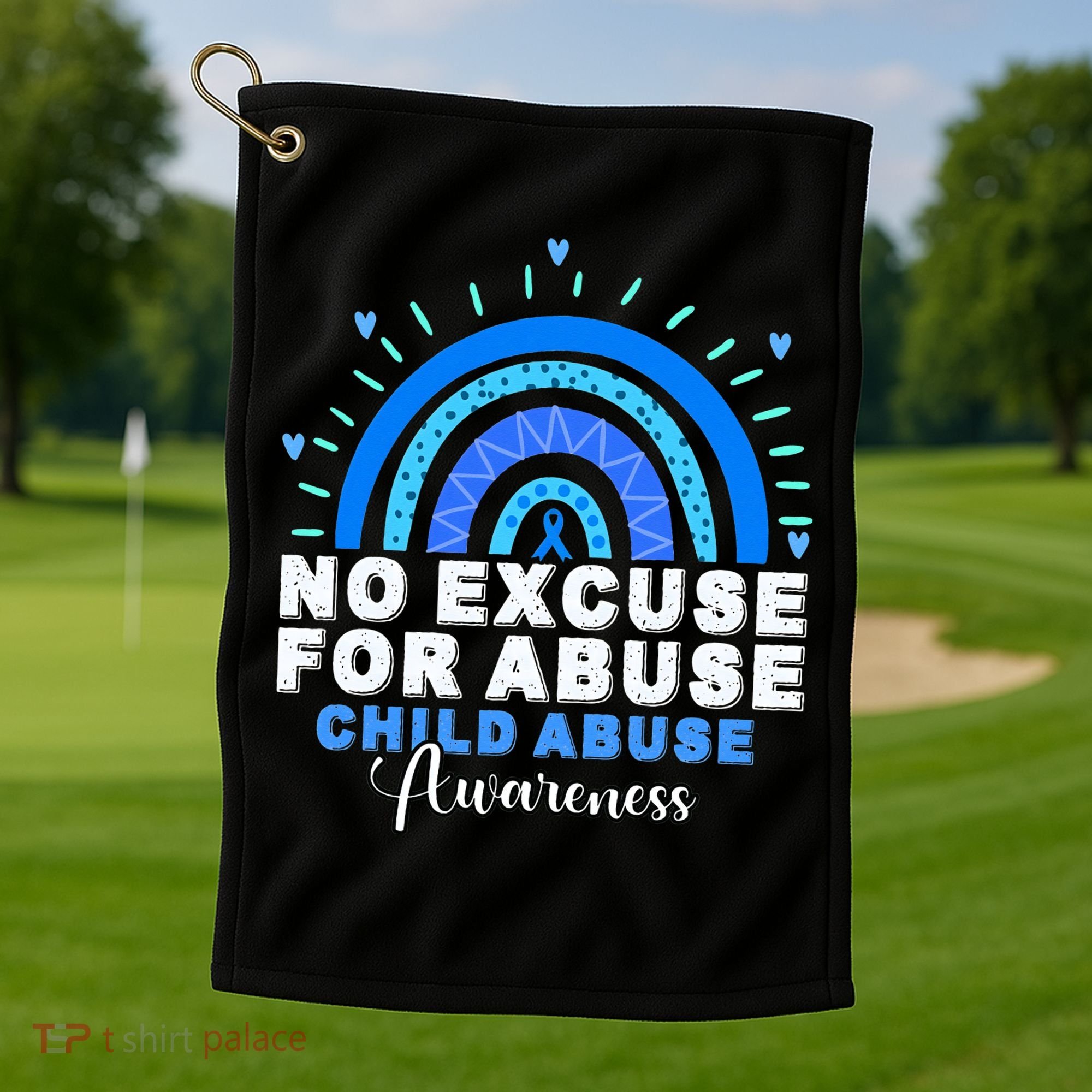 April Is National Child Abuse Prevention Month Golf Towel