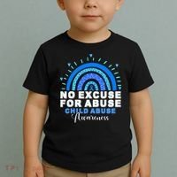 April Is National Child Abuse Prevention Month Toddler T-Shirt thumb 2