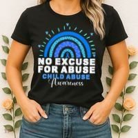 April Is National Child Abuse Prevention Month Women's T-Shirt thumb 2