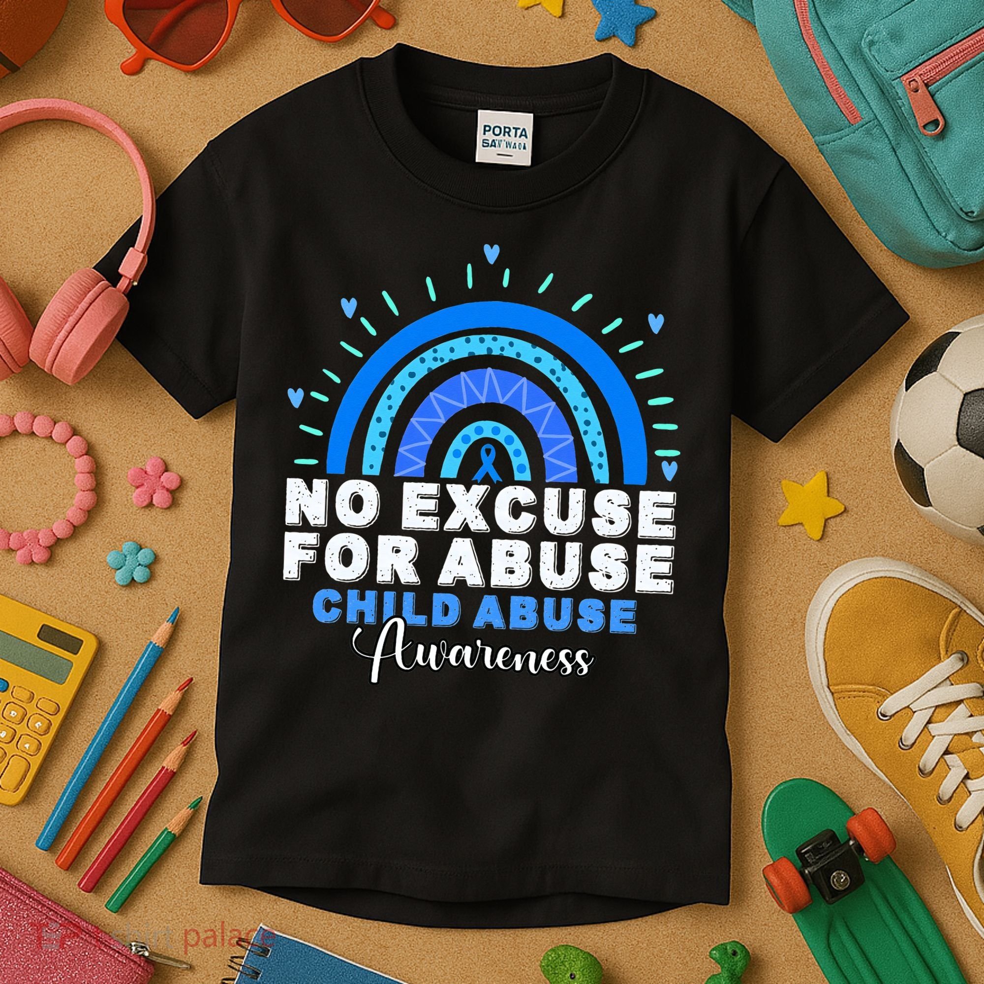 April Is National Child Abuse Prevention Month Kids T-Shirt