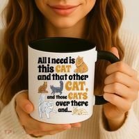 All I Need Is This Cat, And That Other Cat And Those Cats Coffee Mug thumb 3