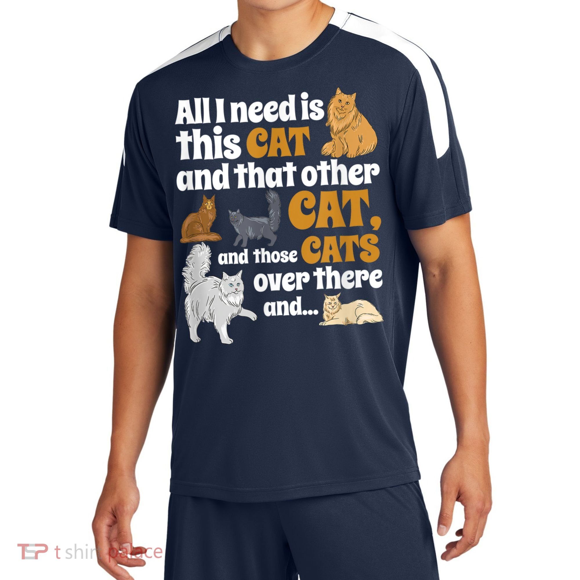 All I Need Is This Cat, And That Other Cat And Those Cats Sport-Tek Competitor United Soccer Jersey