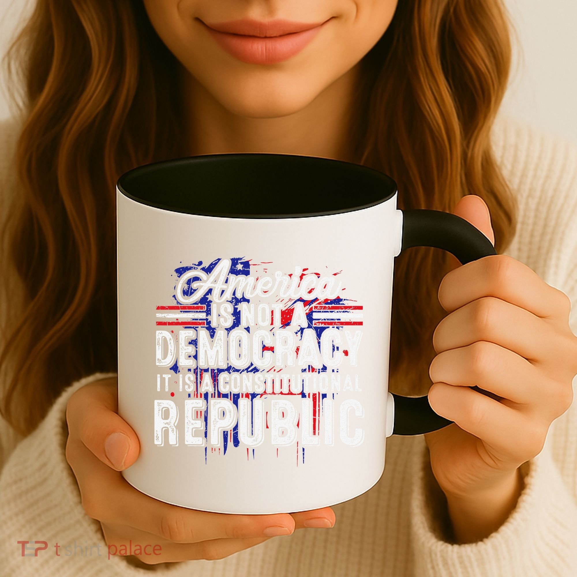 America Is Not A Democracy ItS A Constitutional Republic Coffee Mug